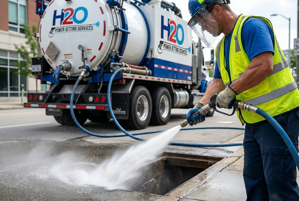 H2O Power Jetting team on site